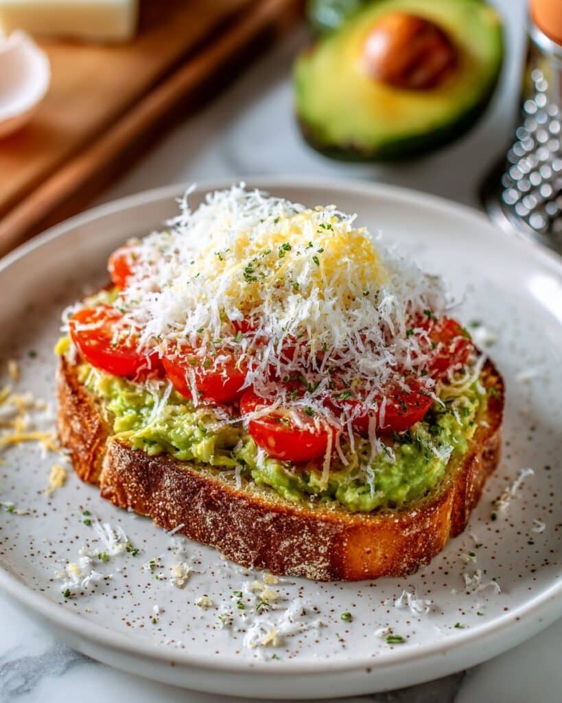 Grated Egg Avocado Toast Recipe