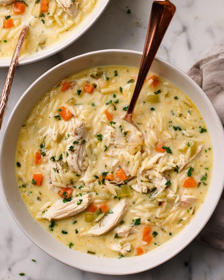 Lemon Chicken Orzo Soup Recipe