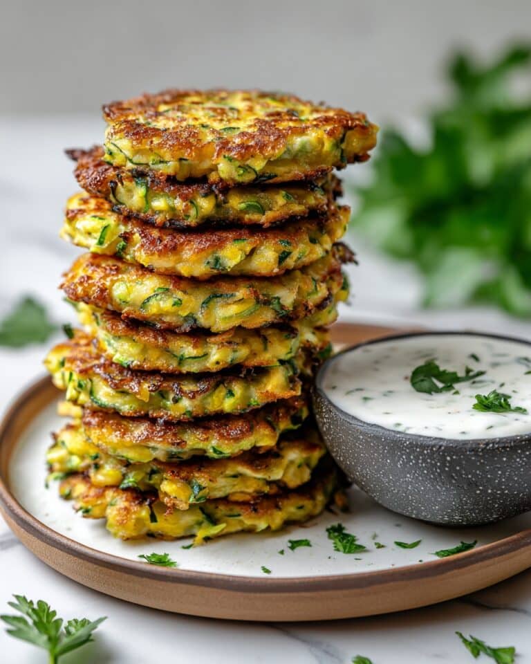 Healthy Zucchini Fritters Side Dish Recipe