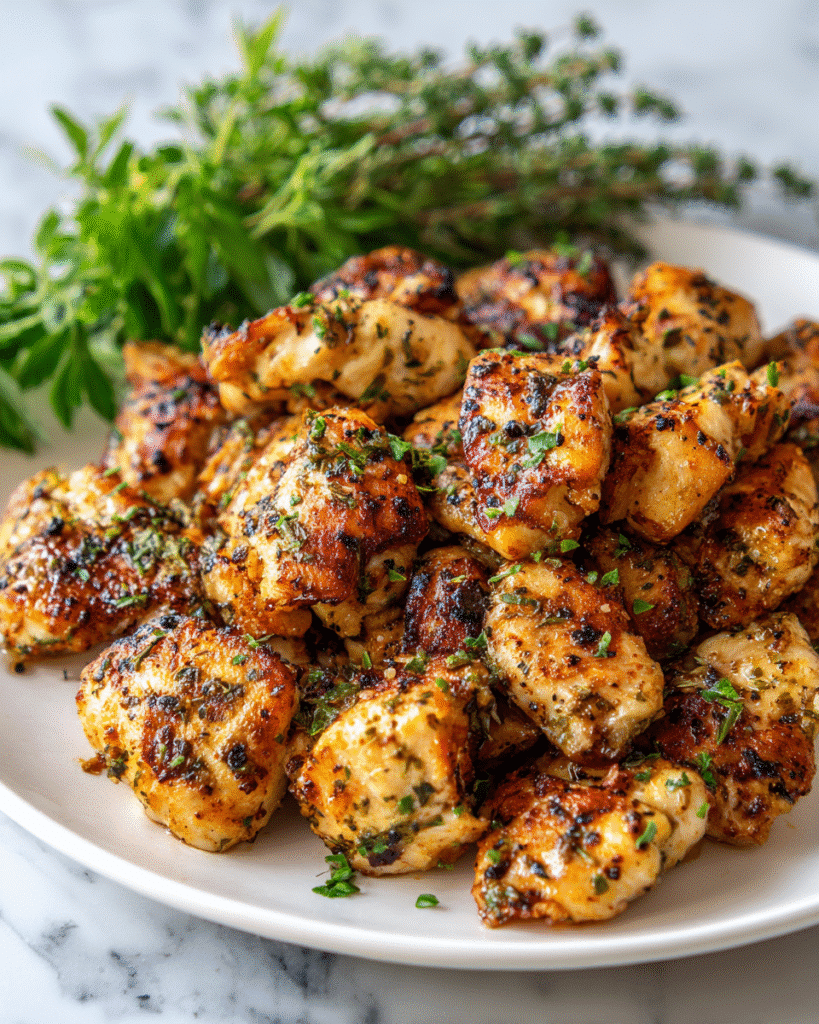 Garlic Herbed Chicken Bites Recipe