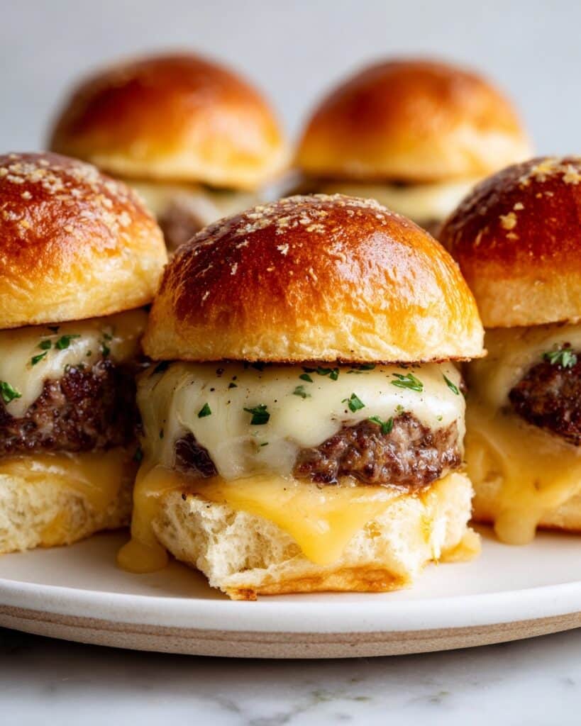 Garlic Parmesan Cheeseburger Bombs Recipe