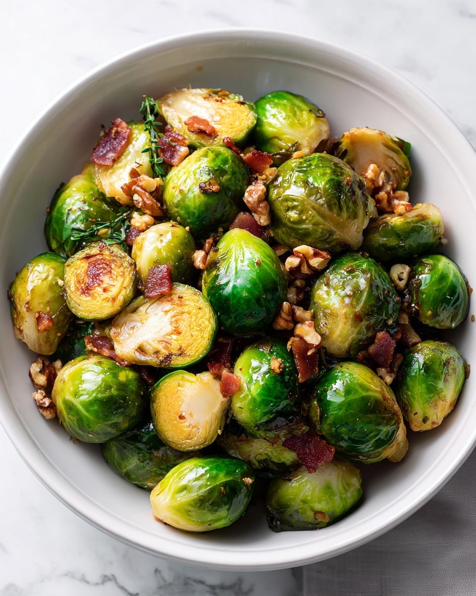 30-Minute Stovetop Maple Bacon Brussels Sprouts Recipe