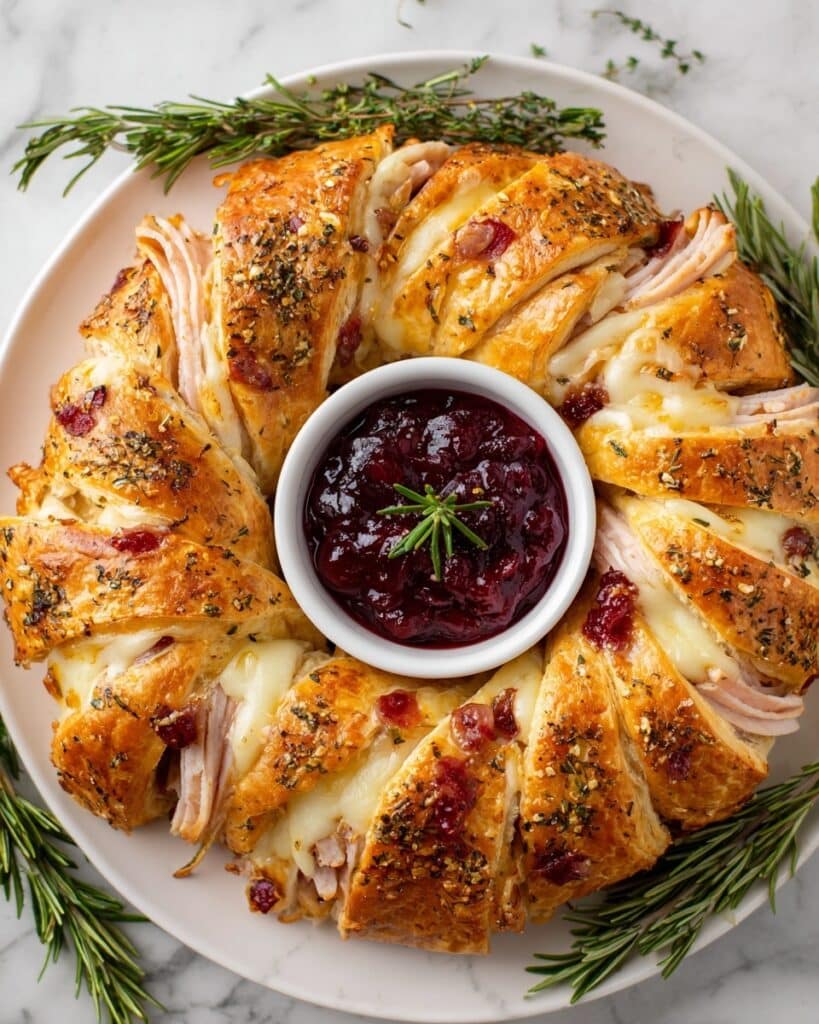 Turkey Cranberry Crescent Ring Recipe