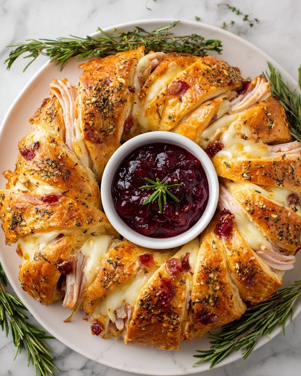 Turkey Cranberry Crescent Ring Recipe