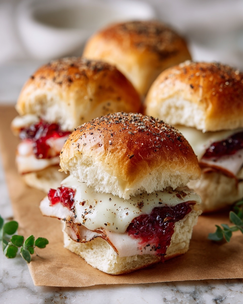 Turkey Cranberry Sliders Recipe
